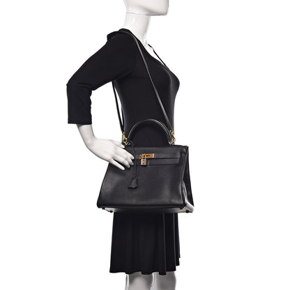 Hermes Ardennes Kelly Retourne 32 Black 2 of 35