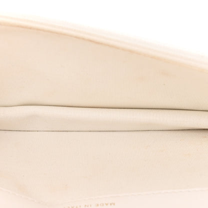 Chanel Caviar Quilted Camellia Clutch With Chain White 5 of 13