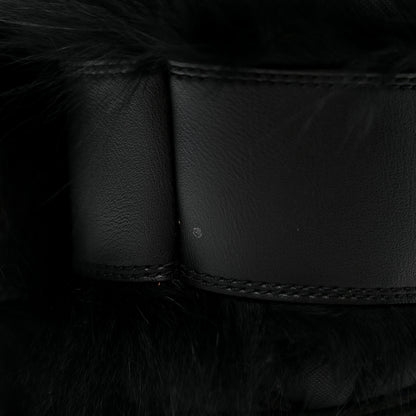 Christian Dior Canvas Calfskin Fur Womens Moon Boots 35-37 Black 8 of 10