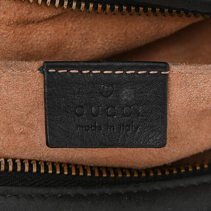 Gucci Calfskin Matelasse Mini GG Marmont Chain Shoulder Bag Black 6 of 13