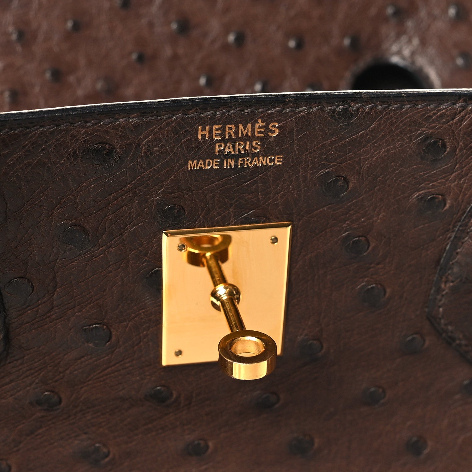 Hermes Ostrich Birkin 40 Noisette 5 of 14