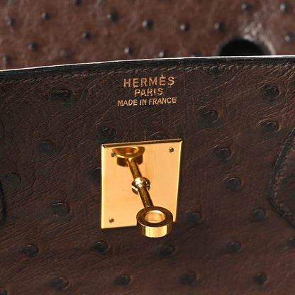 Hermes Ostrich Birkin 40 Noisette 5 of 14