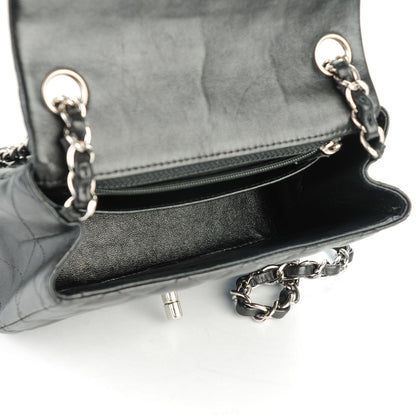 Chanel Lambskin Quilted Mini Square Flap Black 5 of 7