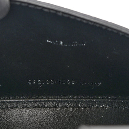 Balenciaga Shiny Calfskin Monochrome Crocodile Embossed Hourglass Top Handle Bag XS Black 8 of 12