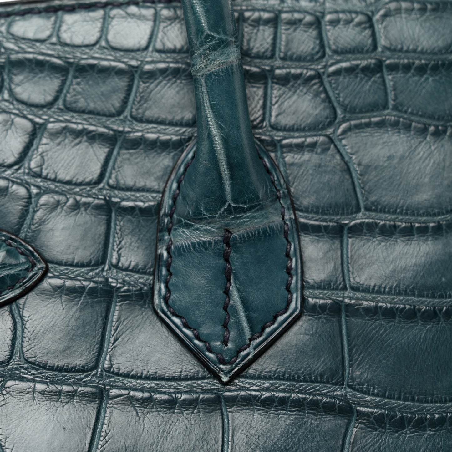 Matte Alligator Birkin 30 Bleu Tempete