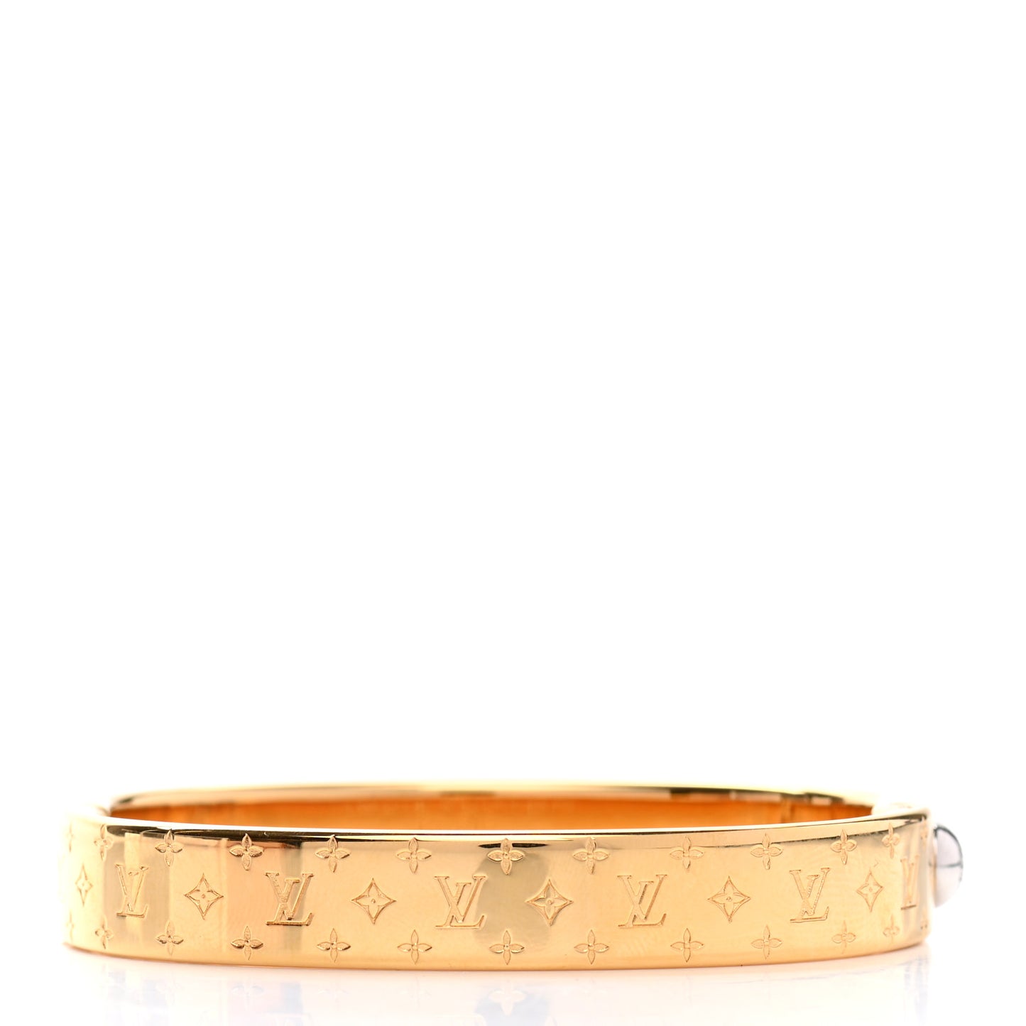 Brass Monogram Nanogram Cuff S Gold