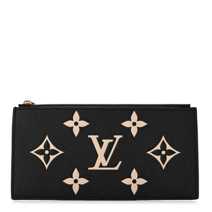 Louis Vuitton Empreinte Monogram Giant Crafty Pochette Felicie Zippered Insert Black 1 of 6