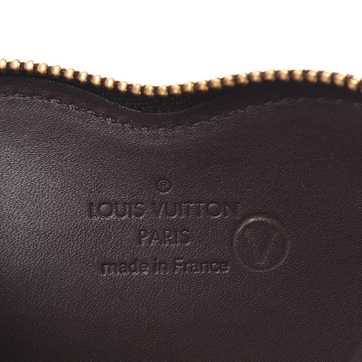 Vernis Rayures Coeur Heart Coin Purse Amarante