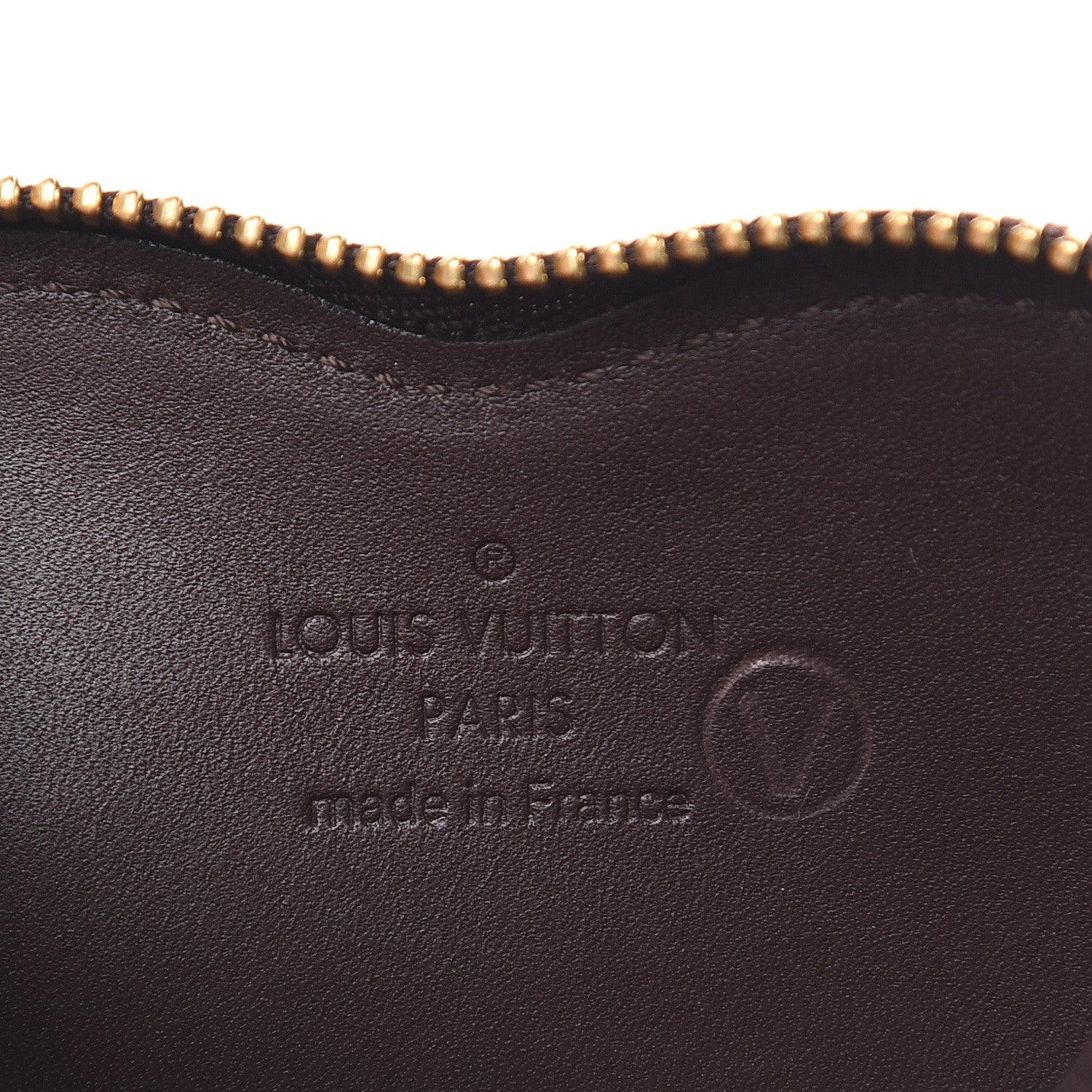 Louis Vuitton Vernis Rayures Coeur Heart Coin Purse Amarante 6 of 7
