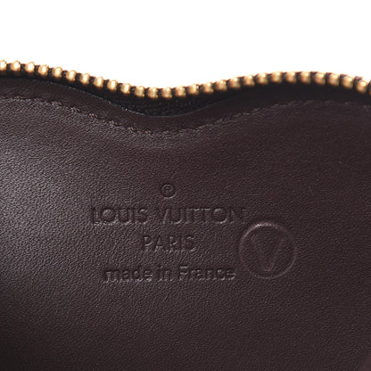 Louis Vuitton Vernis Rayures Coeur Heart Coin Purse Amarante 6 of 7