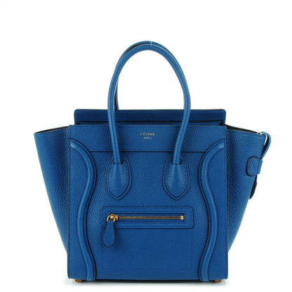 Celine Goatskin Micro Luggage Deepsea 1 of 8