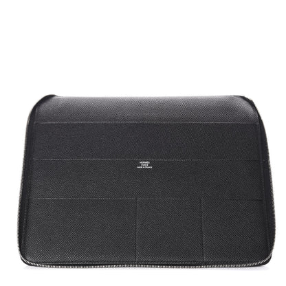Hermes Epsom E-Zip iPad Notebook Cover Black 10 of 17