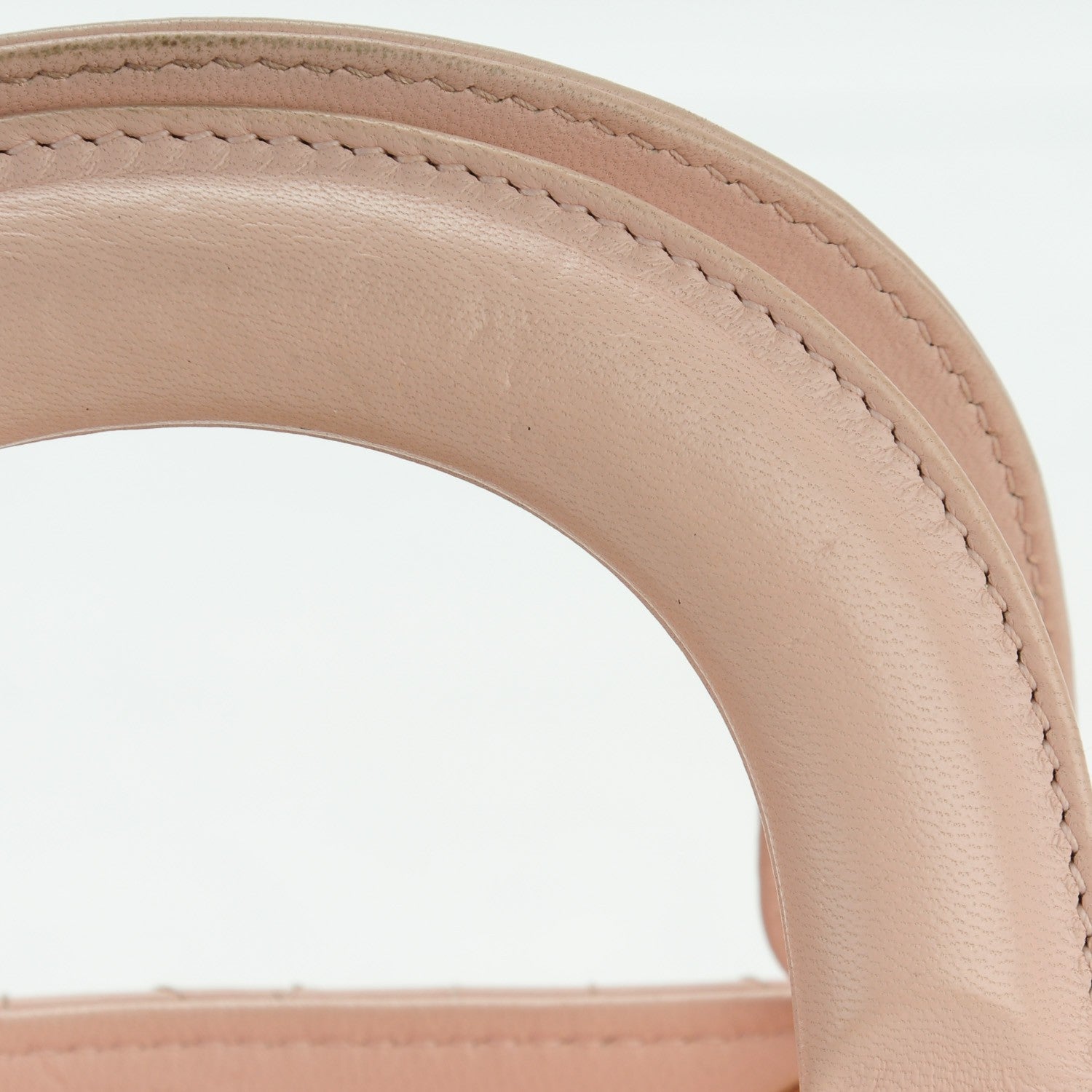 Christian Dior Lambskin Cannage Mini Lady Dior Rose Poudre 8 of 9