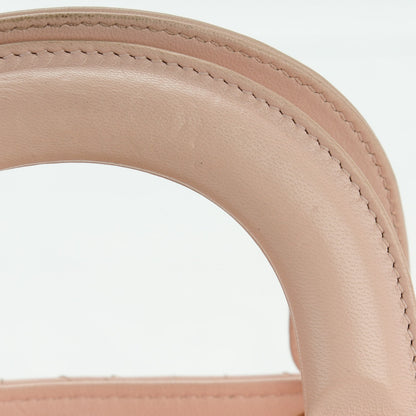 Christian Dior Lambskin Cannage Mini Lady Dior Rose Poudre 8 of 9