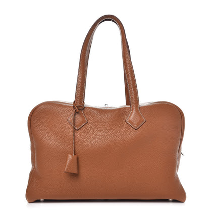 Hermes Taurillon Clemence Victoria II 35 Gold 1 of 9