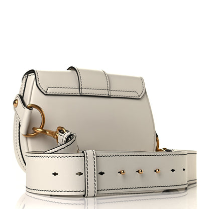 Christian Dior Calfskin Mini D Fence Saddle Bag White 2 of 5