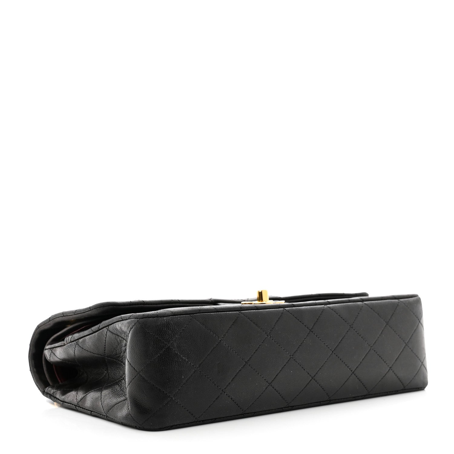 Chanel Lambskin Quilted Medium Double Flap Black 4 of 13