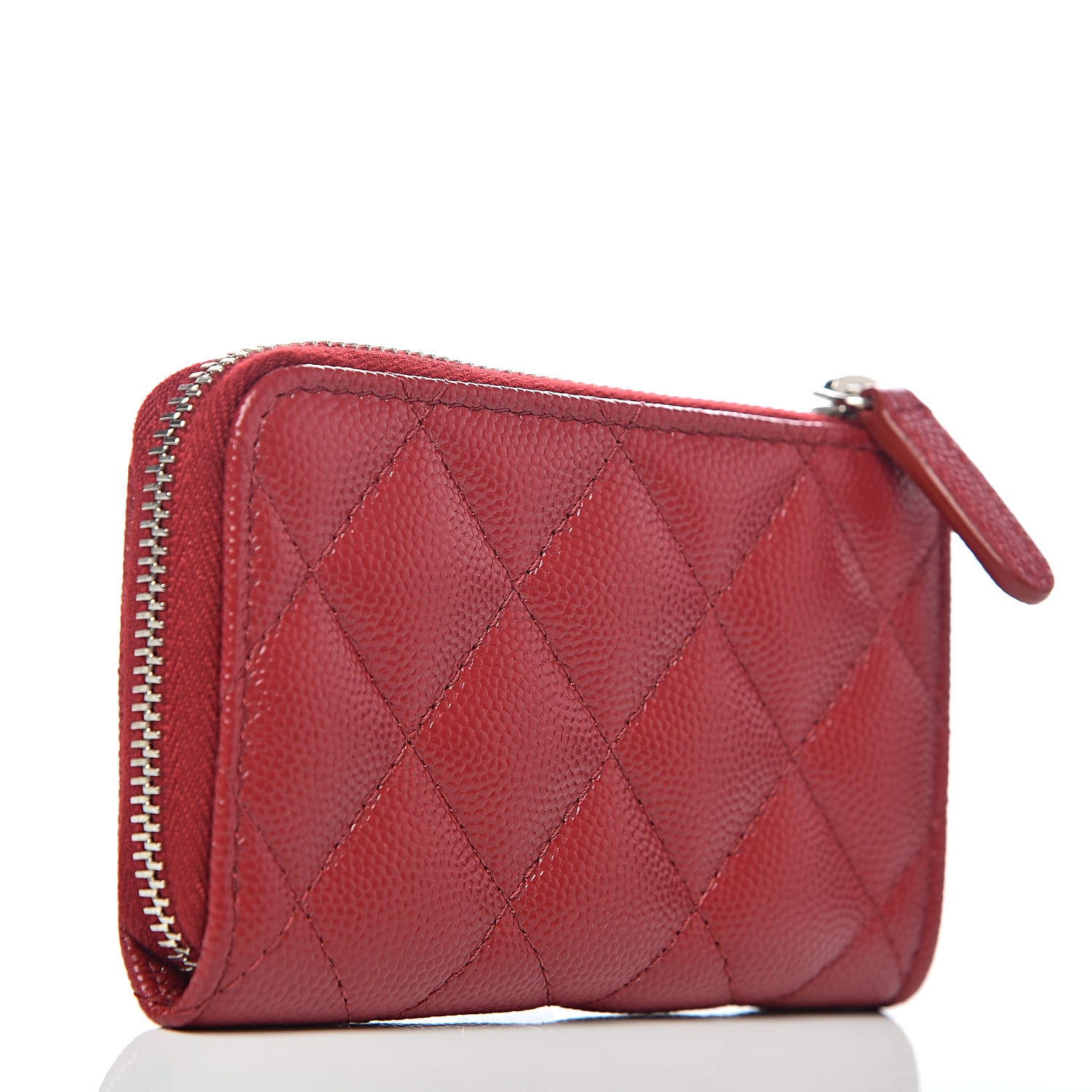 Chanel Caviar Quilted Key Holder Case Red 3 of 8