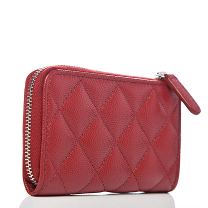 Chanel Caviar Quilted Key Holder Case Red 3 of 8