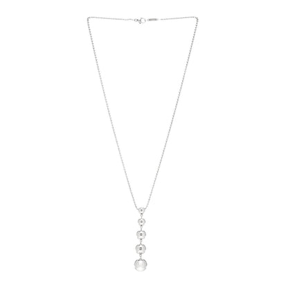 Tiffany Sterling Silver Graduated Ball Drop Necklace 3 of 4
