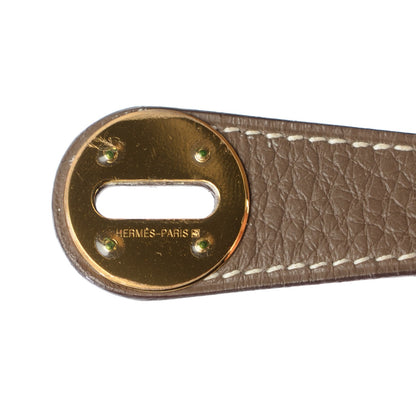 Hermes Taurillon Clemence Lindy 30 Etoupe 15 of 15