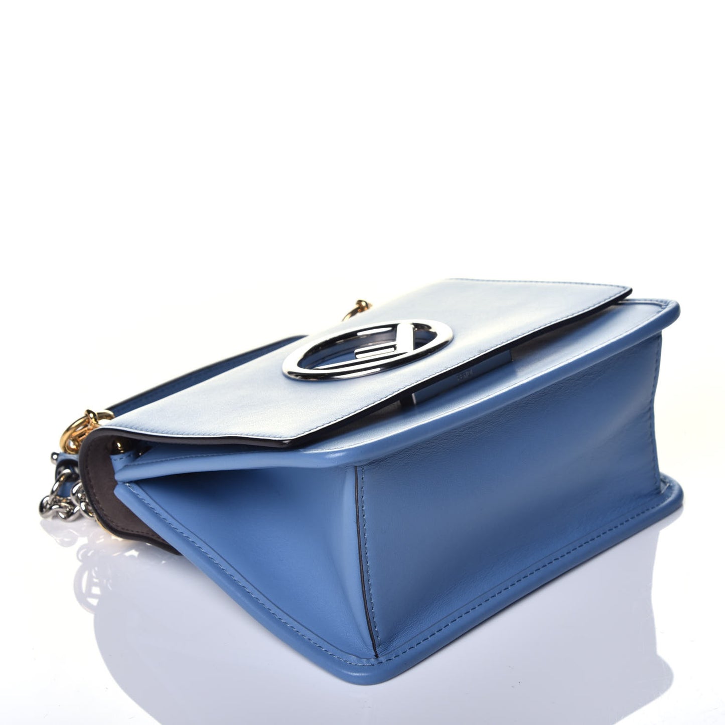 Vitello Century Opaco F is Fendi Small Kan I Shoulder Bag Ceruleo