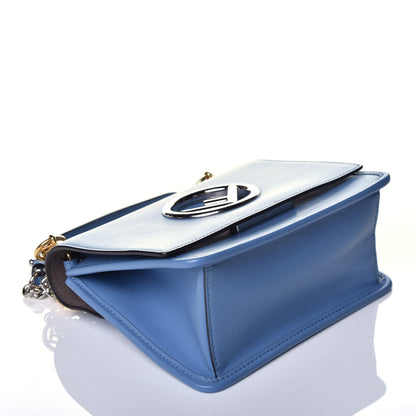 Fendi Vitello Century Opaco F is Fendi Small Kan I Shoulder Bag Ceruleo 4 of 9