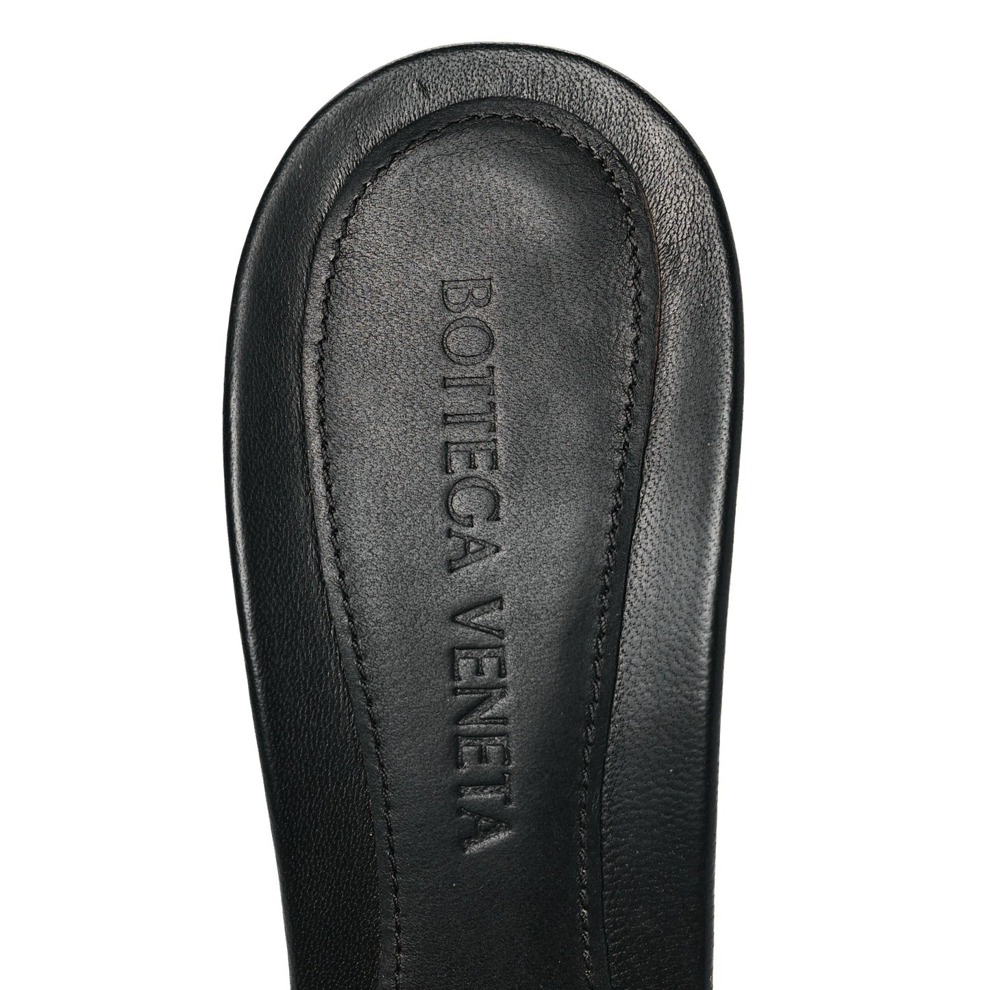 Nappa Matelasse Padded Mule Sandals 36 Black