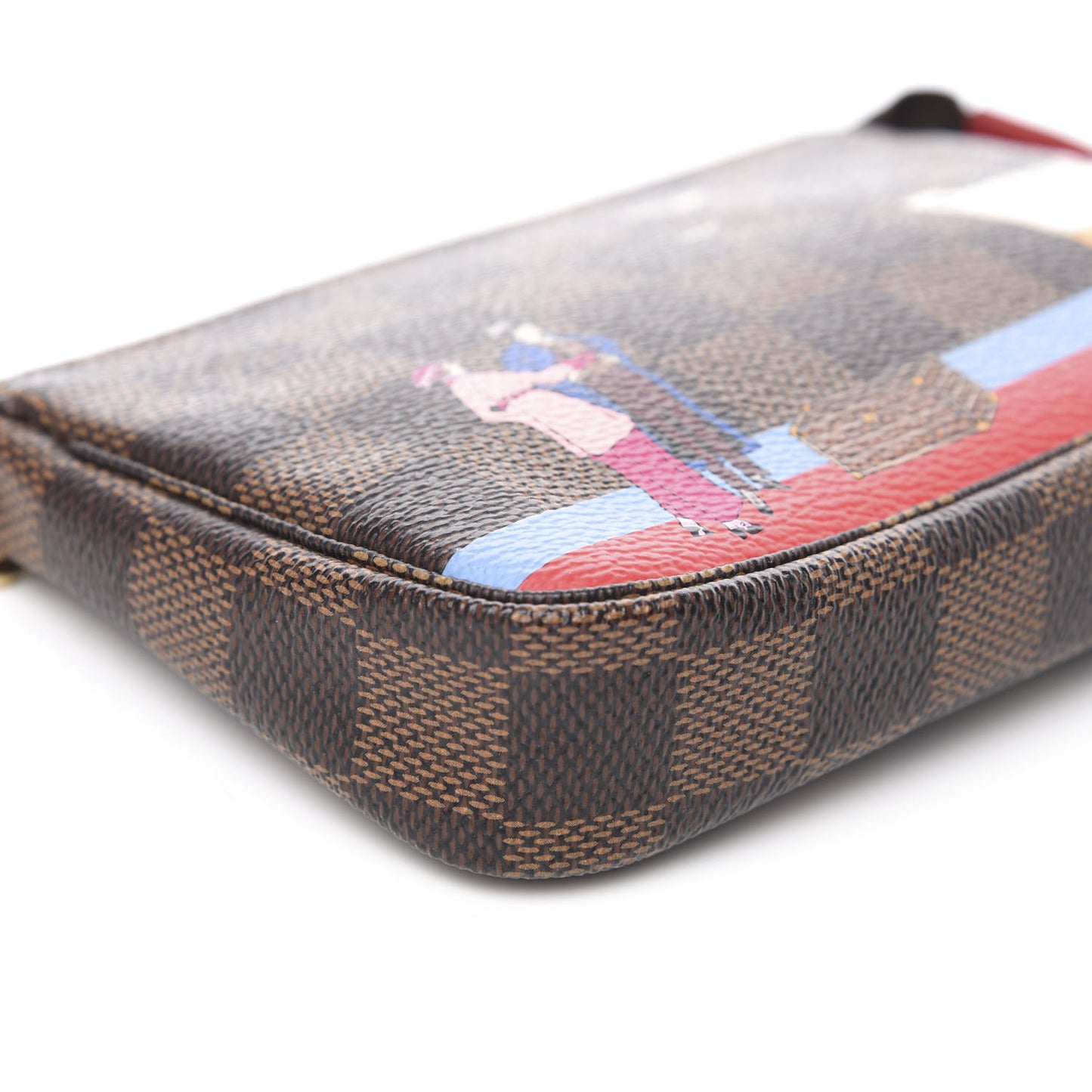 Damier Ebene 2016 Christmas Animation Mini Pochette Accessories