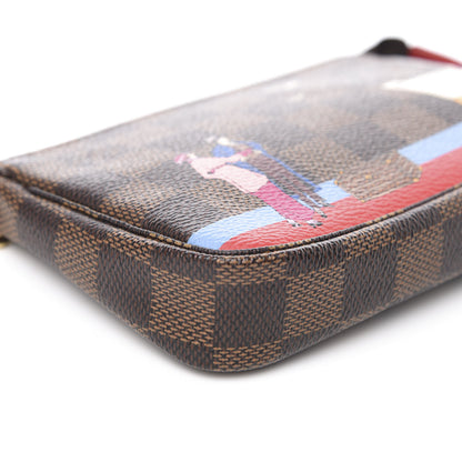 Louis Vuitton Damier Ebene 2016 Christmas Animation Mini Pochette Accessories 7 of 8