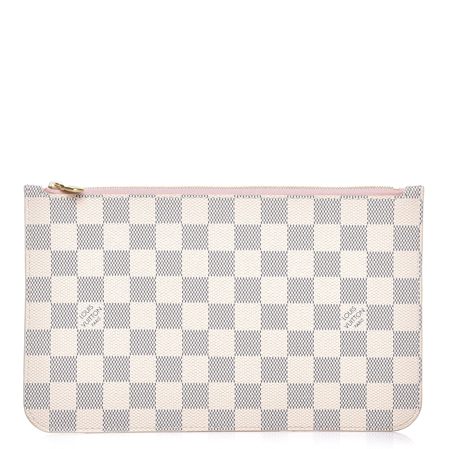 Louis Vuitton Damier Azur Neverfull MM GM Pochette Rose Ballerine 1 of 8