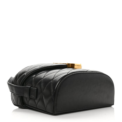 Saint Laurent Lambskin Quilted Camera Crossbody Flap Bag Black 4 of 9