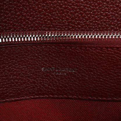 Saint Laurent Grained Calfskin Small Supple Sac De Jour Dark Pallisandre 7 of 11