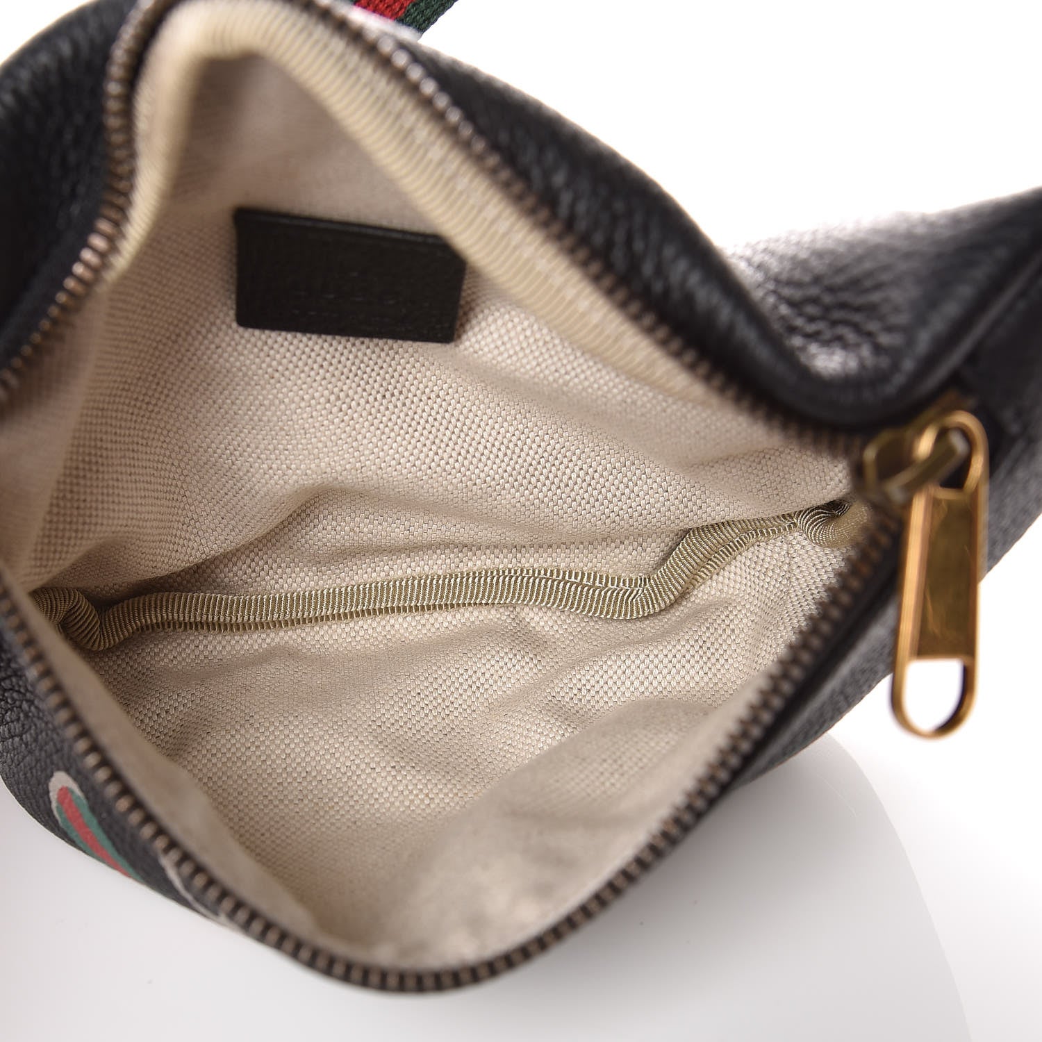 Gucci Grained Calfskin Small Logo Belt Bag Black 5 of 8