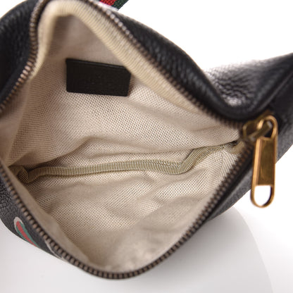 Gucci Grained Calfskin Small Logo Belt Bag Black 5 of 8