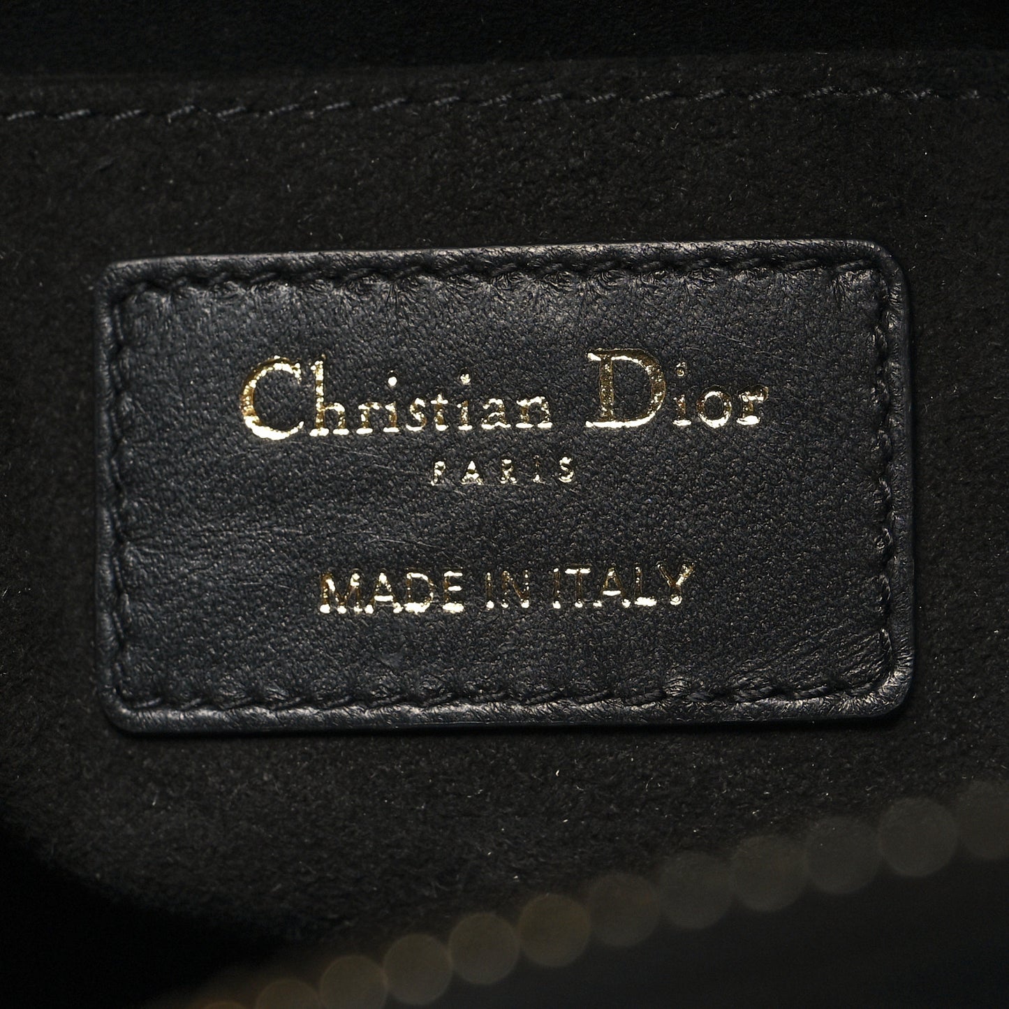 Lambskin Cannage Medium Dior Vibe Hobo Bag Black