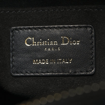 Christian Dior Lambskin Cannage Medium Dior Vibe Hobo Bag Black 6 of 9