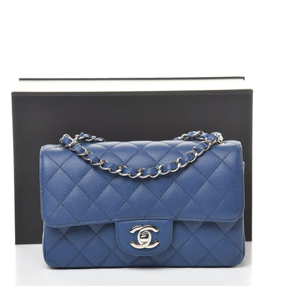 Chanel Caviar Quilted Mini Rectangular Flap Blue 11 of 11