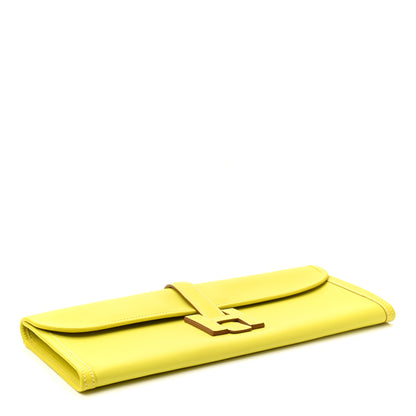 Hermes Swift Jige Elan 35 Clutch Lime 4 of 8