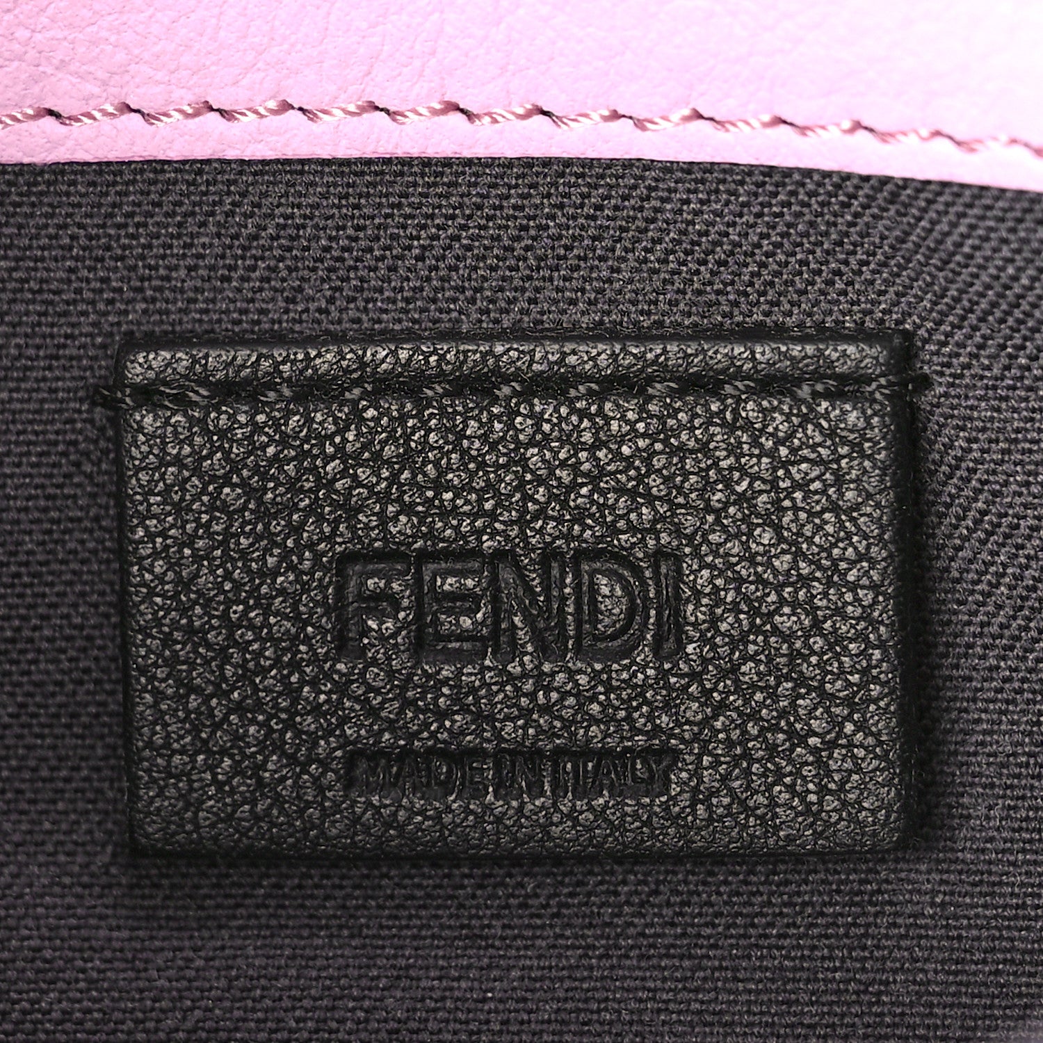 Fendi Vitello Flamingo Tube Wallet on Chain Lavanda 7 of 10