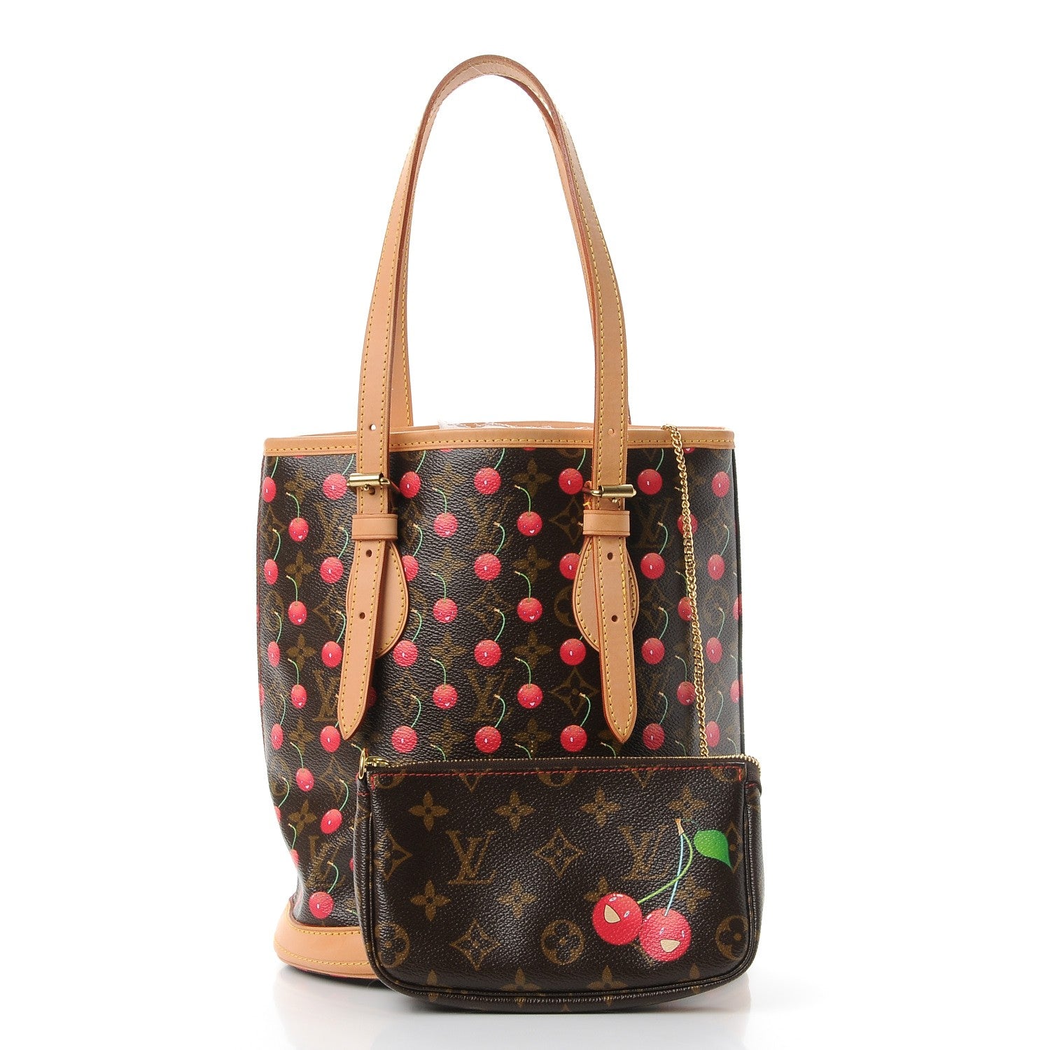 Louis Vuitton Monogram Cerises Bucket Bag 3 of 10