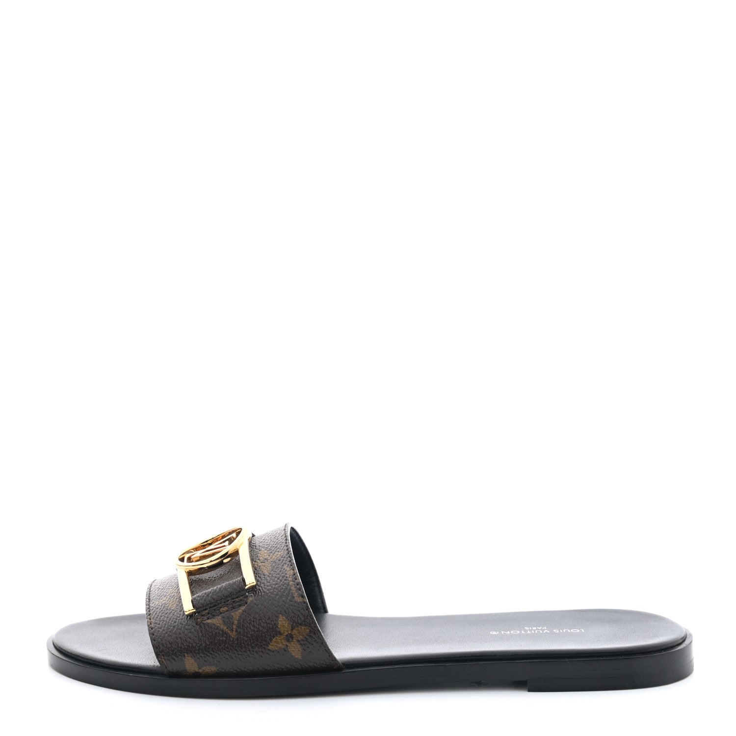 Louis Vuitton Patent Monogram Lock It Flat Mules 39 1 of 8