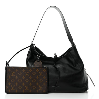 Louis Vuitton Lambskin CarryAll Vibe MM Black 3 of 11