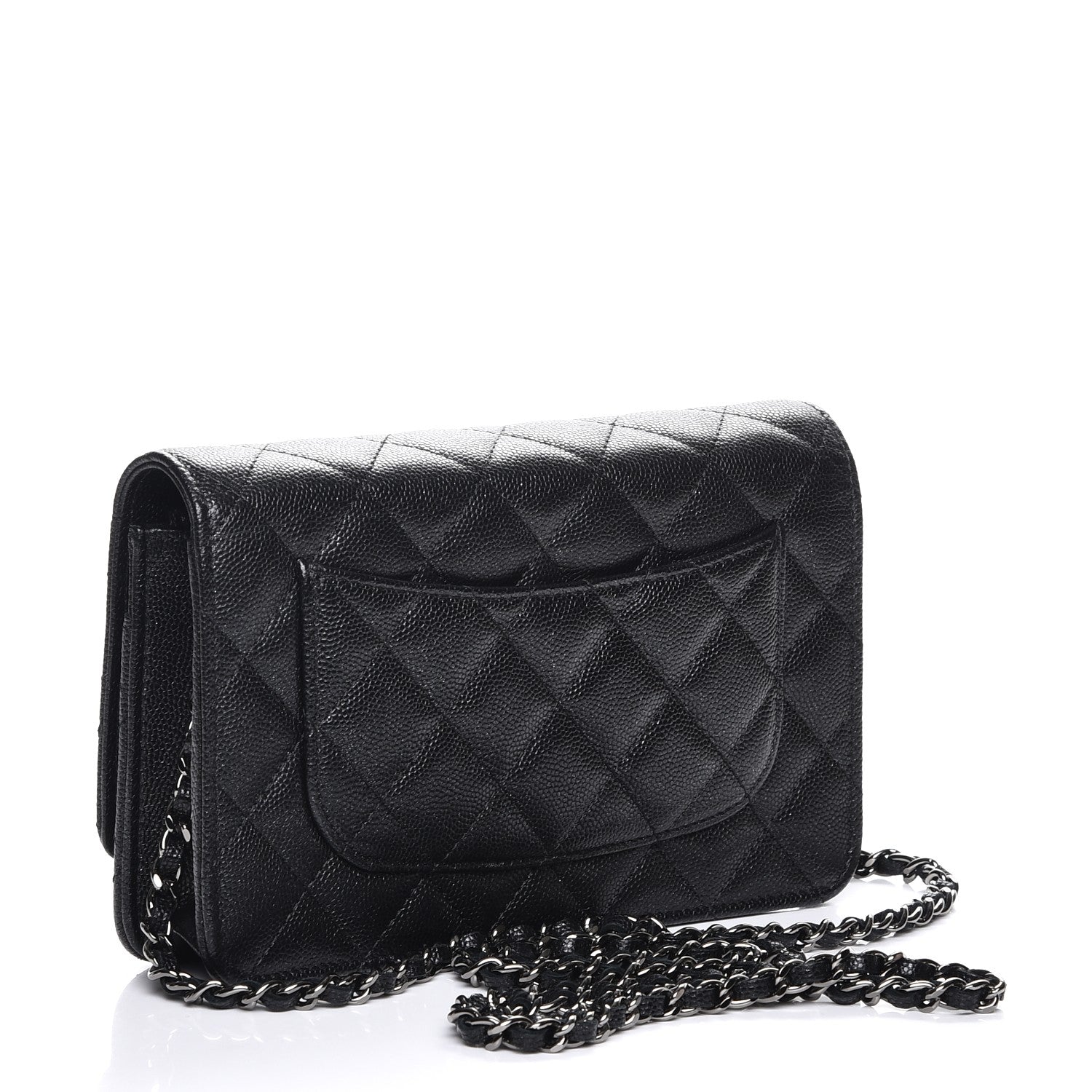 Chanel Caviar Quilted Wallet On Chain WOC Black 3 of 9