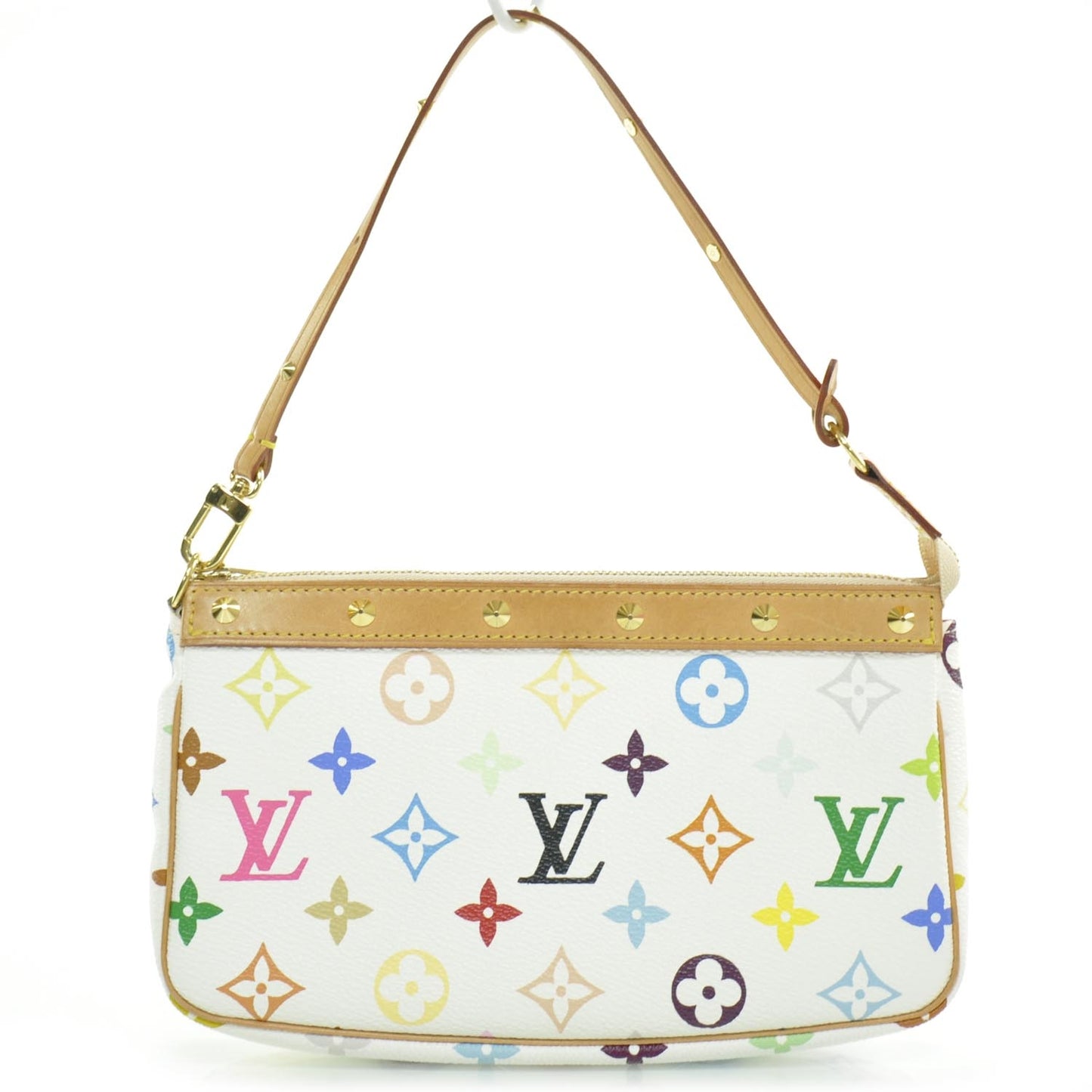 Monogram Multicolor Pochette Accessories White