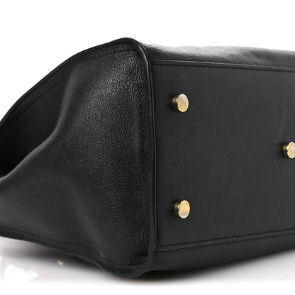 Saint Laurent Calfskin Small Monogram Cabas Black 9 of 15