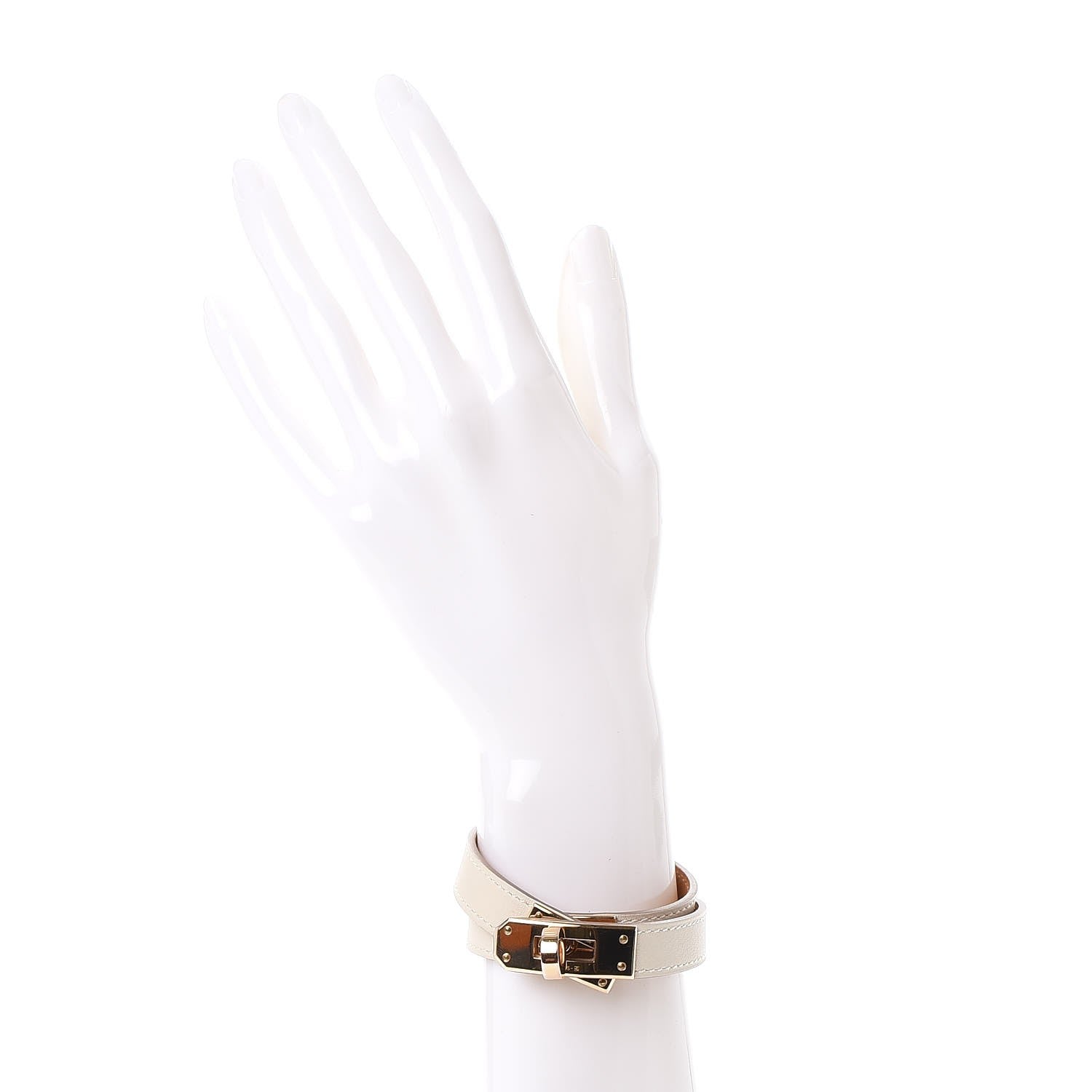 Hermes Swift Kelly Double Tour Bracelet S Craie 2 of 8