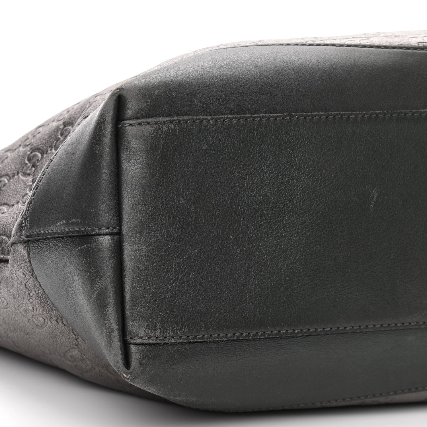 Gucci Metallic Guccissima Large Tote Dark Grey 9 of 15