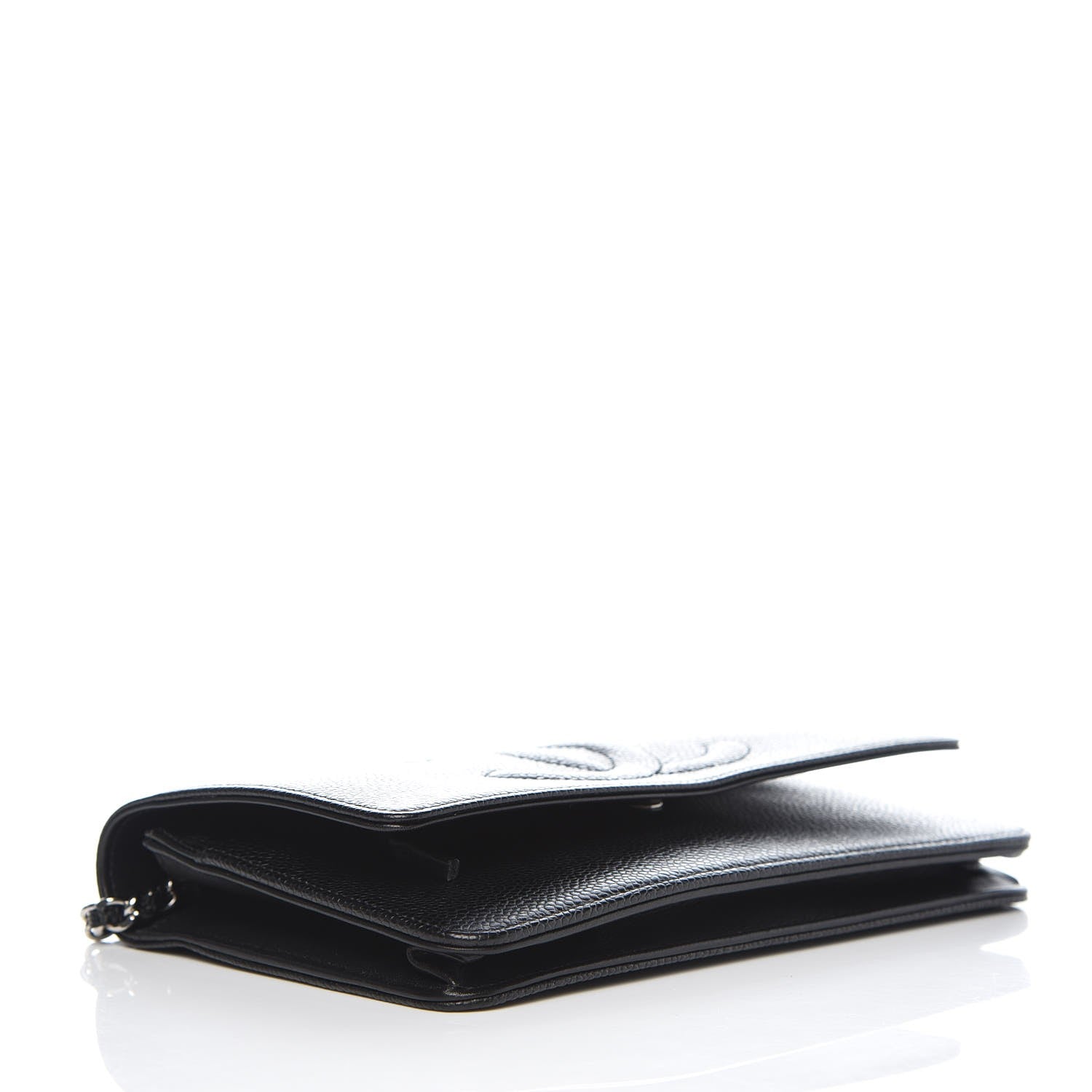 Chanel Caviar Timeless CC Wallet On Chain WOC Black 4 of 9