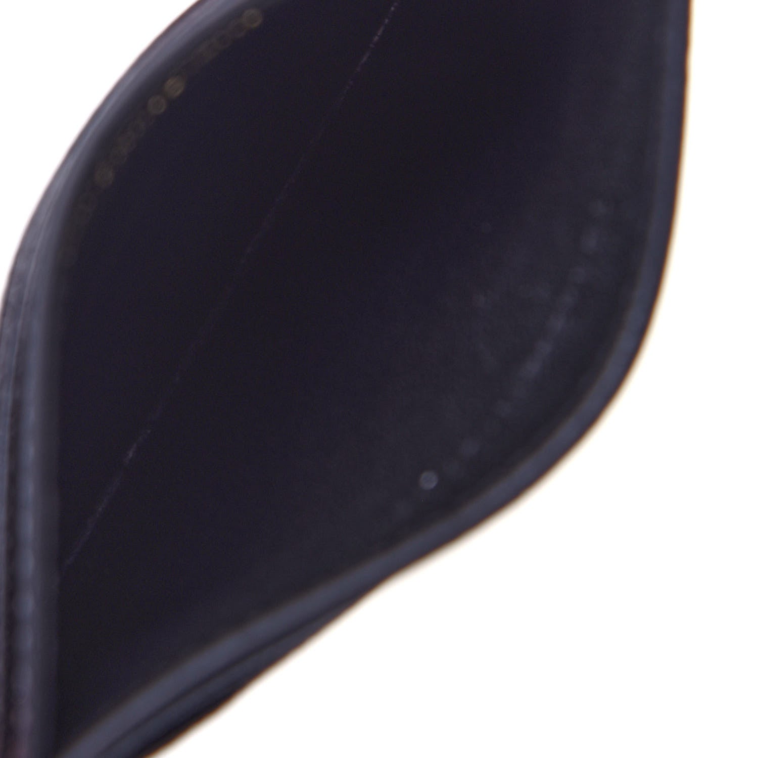Saint Laurent Grain De Poudre Matelasse Chevron Monogram Credit Card Case Black 5 of 8